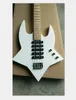 Rare 4 Strings White Electric Bass Guitar Hardware 24 Frets China Made Bass Shopping8921832