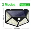 Lumière solaire 100LED3 surface lumineuse corps humain induction applique murale extérieure étanche chambre jardin lumières