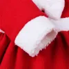 Mascotte Natale Vestiti per bambini Costume da Babbo Natale Neonati Vestiti a maniche lunghe Vestiti per bebè per bebè Vestiti per bebè invernali per bebè