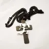 Charm Insane Clown Posse Twiztid Large black Cross Hatchetman Hatchet donna ICP Hatchet Ciondolo Collana in acciaio inossidabile Catena a cordolo 5mm 24''