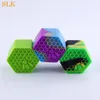 honeycomb nonstick wax containers silicone box wax jars Multifunction silicone storage box dabber tools storage jar oil holder