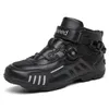 Botas de motociclista para hombre, botas de carreras de Motocross de velocidad impermeables, botas protectoras antideslizantes para moto todoterreno, zapatos 1252T