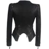 2020 Coat Hot Women Winter Autumn Black Fashion Motorcykeljacka Ytterkläder Faux Leather Pu Jacka Gotiska Faux Läderrockar