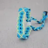 DIY Handgjorda armband Multi Color Link Tråd Handvävda Armband Små present Färgglada Rope Anklets Justerbar