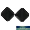 10pcs/pack solid color disposable square plates black birthday party decorations pure black theme disposable paper plate