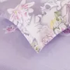 Solstice Purple Pastoral Flowers Style 4pcs Juego de cama Sábana de algodón Funda nórdica Funda de almohada Ropa de cama Ropa de cama Y200417