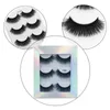 2 paires de cils naturels Flase réutilisables en poils de vison épais pour femmes, outils de maquillage pour les yeux, faux cils 3D faits à la main, Whole6023232