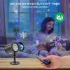 Yeni Noel Işıkları Kar Tanesi LED Efektler Projektör Lambası Çift Kafa 14 Desenler 10 Waterwave Yok Slaytlar IP65 Tatil Dekorasyon Projeksiyon