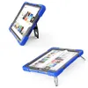 Three Layers Design Built-in Kickstand Multi-function Case with Strap for ipad 10.2 7 newipad 9.7 Screen protector hand strap