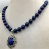 Collier Penden en lapis lazuli egiptien naturel 10mm 18'254G2715968