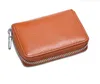 Men's business card bag cow leather card holder small wallet bag Ladies zero wallet L credit card bag