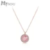 Necklace Female Chain Fashion Pink Girl Sweet Cute Simple Clavicle Elegant Temperament To Give Girlfriend Gifts1757453