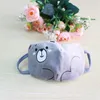 Ours Mascherine Cartoon coton tissu bouche masques mignon respirable respirateur mode personnalisé anti-fumée enfants enfant 3 4ts C2