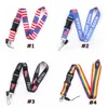 Trump Telefoon Lanyard Make America Great Never Mobiele Riem Rainbow Werk Kaart Ketting Kers Sleutelhanger Party Gunst CCA12461 150PCS