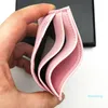 Tasarımcı-klasik erkek kadın kredi kartı sahipleri erkekler gerçek deri mini banka kartı tutucu moda inek deri küçük ince cüzdan wt270z