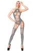 18 couleurs Sexy Strappy Teddies Lady nouveauté Lingerie évider body à lacets avec bas jarretière brillant Stripper Costume