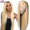 ishow blonde hair brazilian straight 131 t lace part wig human hair wigs blonde color 613 human hair t lace front wigs peruvian