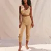 Newasia Womens Loungewear Kniveet Tvådelat uppsättning topp och byxor sommar bodycon skördetoppar byxor jogga femme 2020 ny