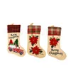 Creative Santa Claus Christmas Socks Cartoon Söt Strumpor Candy Presentväska Julgran Ornaments Party Juldekorationer RRA3459