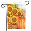 Pumpkin flag maple leaf Sunflower Thanksgiving Garden Flag courtyard welcome FALL flag yard Banner Flags 30*45CM T2I51542