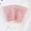 in stock fashion face mask designer rhinestone bling female colorful AB diamond masks personalized decorative veil facemask top selling
