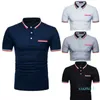 Gorąca sprzedaż Mężczyźni Bawełna Designer Moda Tee Męska Letnia Osobowość Dorywczo Slim Polo Krótki Rękaw T Shirt Top Bluzka