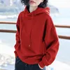 2020 yeni artı kadife temel hoodies için kadınlar için boş zamanlar kadın kışlık düz renk gündelik sweatship pop tops1713161