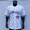 Joe Carter Jersey 1992 1993 WS Home Away Wit Grijs Groen Blauw Rode Knoop Pullover All Stitched