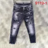 jeans da uomo denim jeans strappati per uomo skinny rotto stile italiano buco bici moto rock revival pantaloni12s tyle7232403