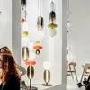 Nouvelle vente moderne minimaliste nordique led lustre lumière personnalité créative boule de verre pendentif lumières hôtel chevet suspension lampe