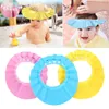 1 stks Zachte verstelbare Baby Shower Cap Voorkom Water in Oor Beschermen Kinderen Kid Shampoo Bath Wash Hair Shield Hat Waterdicht