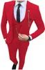 Fashion Royal Blue Groom Tuxedos Peak Lapel Groomsman Wedding Tuxedos Men Prom Jacket Blazer 3 Piece Suit(Jacket+Pants+Tie+Vest) 32