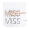 Crystal Bobby Pin Silver Gold Diamond Letter Love Hope Happy Dream Hair Pins Hair Clips BRIPS Vrouwen Girls Girls Mode Jewelry Will en Sandy