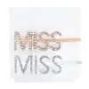 Crystal Bobby Pin Silver Gold Diamond letter Love Hope Happy Dream Hair Pins Fermagli per capelli Barrettes gioielli di moda per ragazze da donna volontà e sabbia