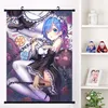 Peintures Anime Rezero Kara Hajimeru Isekai Seikatsu Beatrice Emilia Mur Défilement Mural Affiche Suspendue Décor À La Maison Collection63613156796345