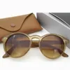 2180 Hochwertiger Streifenkreis Sonnenbrille Steampunk Männer Frauen Brand Designer Brille de Sol Shades UV -Schutz mit Box Logo3026455