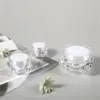 10g / 15g plastikowe kosmetyki Butelki do pakowania JAR Clear Diamond Crystal Shape Shell Makeup Nail Art Glitters Mini Maszyny do przechowywania Pojemnik na doniczce