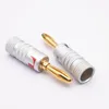 1000x Nieuwe Aankomst Nakamichi 24K Gold Speaker Banana Plugs Connector door Express