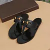 2020 Sommer Frauen Flip-Flops Slipper Lu Xury Mode Dias Sandalen Metallkette Damen Freizeitschuhe EU36-EU41 mit Box