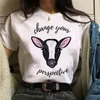 Kvinnor Familj Vegan Vi är Vänner Inte T Shirt Ulzzang Kawaii Cartoon Tshirt Harajuku 90s Grafisk Kvinnlig T-shirt