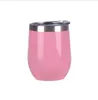 Egg Shaped Cup Vacuum Insulated Egg Cups Stainless Steel Tumbler With Lid Champagne Wine Glass U Shape Double WallWater Bottle LSK1104