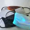 Free DHL Halloween Fashion Glowing Mask With PM2.5 Filter 7 Colors Luminous LED Face Masks for Christmas Party Festival Masquerade Rave Mask