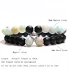 2pcs/set Paired Couple Bracelet For Lovers Creative Magnet Clasp Matching Braslet Natural Stone Brazalete Braclet