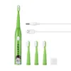 USB Rechargeable Kids Children Sonic Electric Toothbrush 5 Modes IPX7 Waterproof 30S Reminder 2min Smart Timer DuPont Bristle