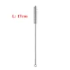 Stainless Steel Straw Brushes 17cm Straw Cleaners Milk Tea Straw brush reusable baby bottle brushes DHL Free Shipping