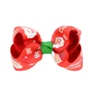 MixColor Baby Christmas Print Girl Ribbon Bow Clips Hairpin Hair Bow with Clips for Kids Christmas8359547