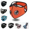Masques de cyclisme de sports de plein air avec double valve respirante PM2.5 Antibuée Anti-poussière Masque de protection Designer Masques 24styles RRA3421
