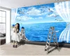 3D風景の壁紙3Dモダンな壁紙美しい宮殿 - ザシーロマンチックな風景装飾的なシルク3D壁画壁紙