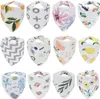 The latest 42X27CM size towel, many styles to choose from, baby bib gauze eight-layer triangle towels