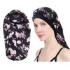 100pcs Extra Long Satin Bonnet Caps for Women Sleep Cap Bonnets Soft Night Sleep Hair Loose Cap with Wide Band